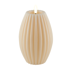 LED Rillelys <br><br> m. timer <br><br> 10 x h15 cm <br><br> Creme