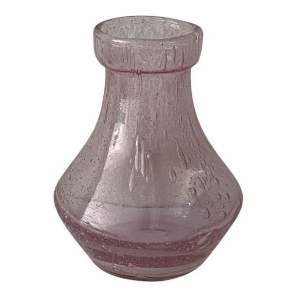 Vase <br><br> mundblst genbrugsglas <br><br> rosa <br><br> h 10 cm <br><br> 