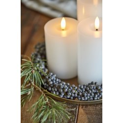 Lysbakke m. kant <br><br> : 22 cm <br><br> messing look