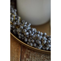 Lysbakke m. kant <br><br> : 22 cm <br><br> messing look