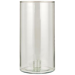 Stage glas til bedelys <br><br> m/ fast indsats <br><br> H: 25 �: 13 cm <br><br>