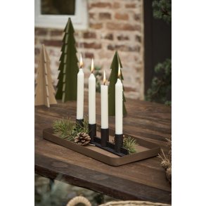 Stage m. flytbare lysholdere <br><br>til bedelys <br><br> 