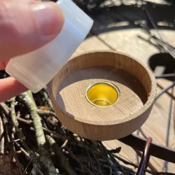 Lysholder til adventsring <br><br> egetr <br><br> Vlg farve <br><br> 