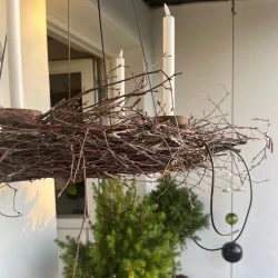 Lysholder til adventsring <br><br> egetr <br><br> Vlg farve <br><br> 