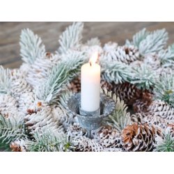 Lysspyd m. manchet <br><br> til bedelys <br><br> vlg mellem 3 farver