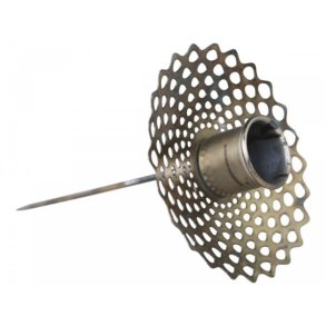 Lysspyd <br><br> antique messing <br><br> til bedelys