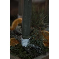 Lysspyd kort <br><br> til bedelys <br><br> antique hvid <br><br> 