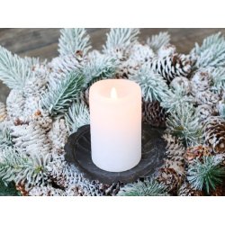 Lysspyd <br><br> til bloklys <br><br> antique sort <br><br>