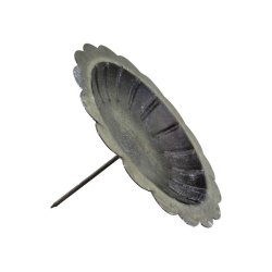 Lysspyd <br><br> til bloklys <br><br> antique sort <br><br>