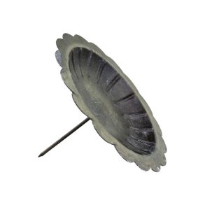 Lysspyd <br><br> til bloklys <br><br> antique sort <br><br>