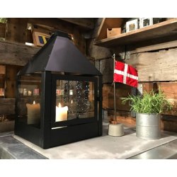 Mega quadro lanterne <br><br> 32 x 32 x 52 cm <br><br> Sort