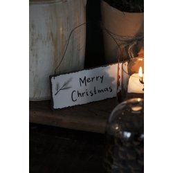 Metalskilt <br><br> Merry Christmas <br><br> 