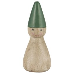 Nisse i tr <br><br> stende <br><br> H 9,8 cm <br><br> 