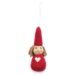 Hndlavet nisse ornament <br><br> Vlg mellem 8 slags <br><br> 