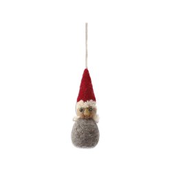 Hndlavet nisse ornament <br><br> Vlg mellem 8 slags <br><br> 