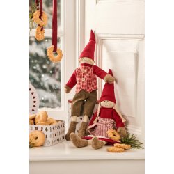 Nisserne Karla og Kalle <br><br> H40 cm <br><br> St <br><br>