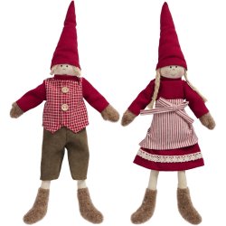 Nisserne Karla og Kalle <br><br> H40 cm <br><br> St <br><br>