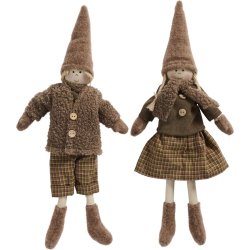 Nisserne Klara og Kurt <br><br> H40 cm <br><br> St <br><br>