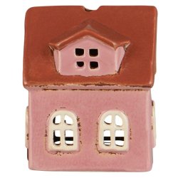 Mini Nyhavnhus <br><br> t/ fyrfadslys <br><br> Lyserd <br><br>