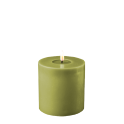 LED Bloklys - 10 / h10 <br><br> oliven <br><br> m. timer