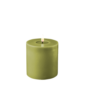 LED Bloklys - 10 / h10 <br><br> oliven <br><br> m. timer