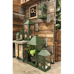 Micro lanterne <br><br> 12,5 x 12,5 x 25 cm <br><br> Olivengrn <br><br>
