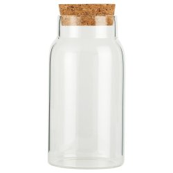 Glas m/ korkprop <br><br> 270  ml <br><br> RESTSALG <br><br>