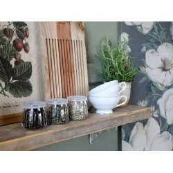 Opbevaringsglas m. lg <br><br> St af 2 str. <br><br> RESTSALG <br><br>