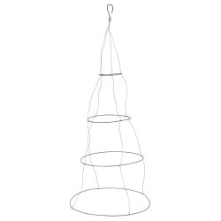Ophng m/ 4 ringe og wire <br><br> H 83 cm <br><br>