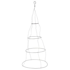 Ophng m/ 4 ringe og wire <br><br> H 83 cm <br><br>