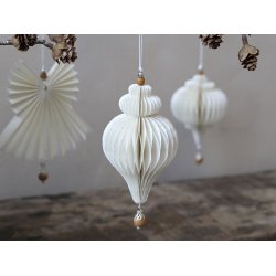 Ornament m. perler <br><br> vlg mellem 5 slags