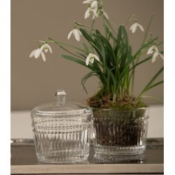 Oval glasskl m. lg <br><br> h 11,5 <br><br>