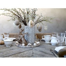 Pskeg m/trret blomster <br><br> vlg mellem 3 farver