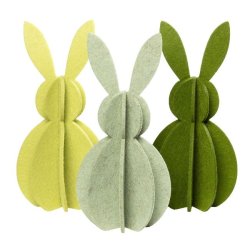 Tikka filt p�skehare <br> <br> 18 cm <br><br> 3 stk <br><br> 