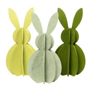 Tikka filt p�skehare <br> <br> 18 cm <br><br> 3 stk <br><br> 