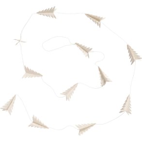 Ranke m/ 12 juletrer <br><br> Papir <br><br> L163 cm <br><br> 3-dimensionel <br><br>