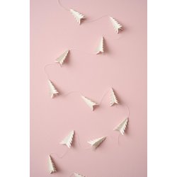 Ranke m/ 12 juletrer <br><br> Papir <br><br> L163 cm <br><br> 3-dimensionel <br><br>