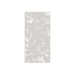 Pskeservietter- aflange <br><br> 16 stk./pk <br><br> fransk gr m. blomster