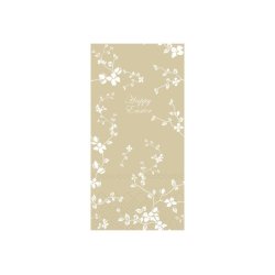 Pskeservietter- aflange <br><br> 16 stk./pk <br><br> honning/gul m. blomster