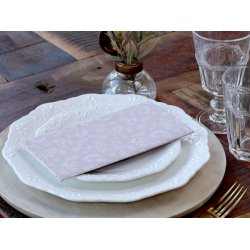 Papirservietter- aflange <br><br> 16 stk./pk <br><br> stvet lilla m. blade