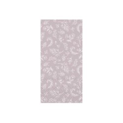 Papirservietter- aflange <br><br> 16 stk./pk <br><br> stvet lilla m. blade