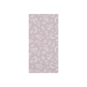 Papirservietter- aflange <br><br> 16 stk./pk <br><br> stvet lilla m. blade