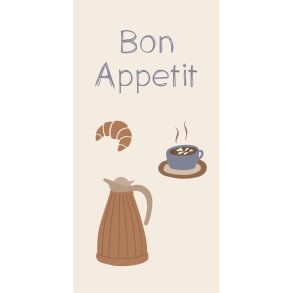 Servietter - aflange <br><br> 16 stk./pk <br><br> Bon Appetit <br><br>