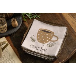Papirservietter <br><br> 20 stk./pk <br><br> Coffee Time <br><br>