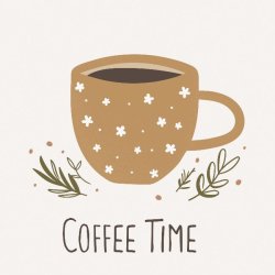 Papirservietter <br><br> 20 stk./pk <br><br> Coffee Time <br><br>