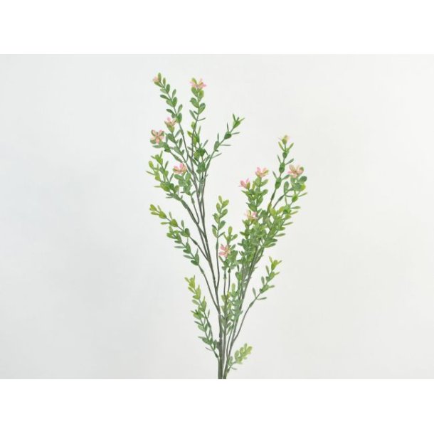 Gren m. lyserde blomster <br><br> L 73 cm