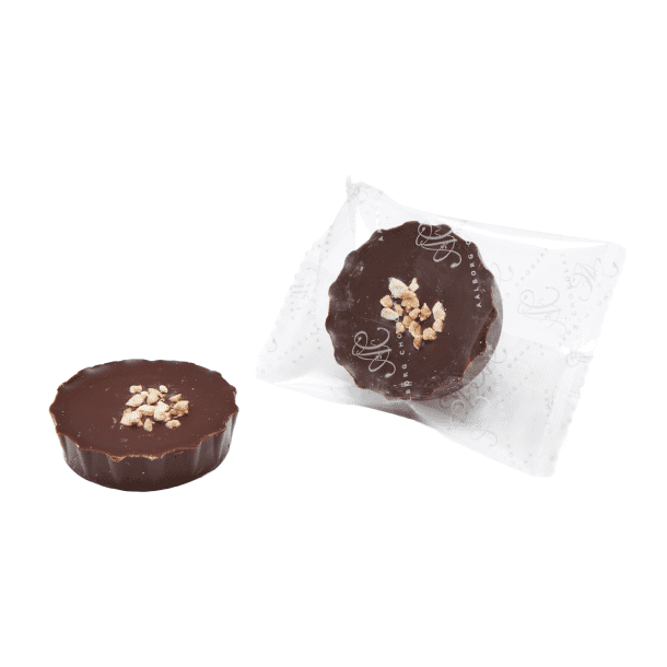 Pralin�er <br><br> karamel og krokant <br><br> 