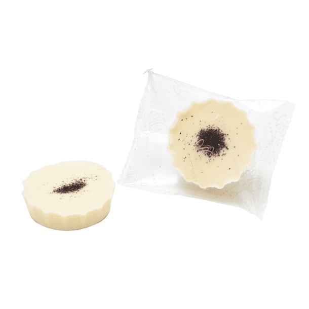 Pralin�er <br><br> lakrids og hvid chokolade <br><br> 