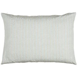 Pudebetrk <br><br> 70 x 50 cm <br><br> lysebl m. tynde beige striber <br><br>