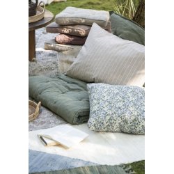 Pudebetrk <br><br> 70 x 50 cm <br><br> malva m. tynde beige striber <br><br>